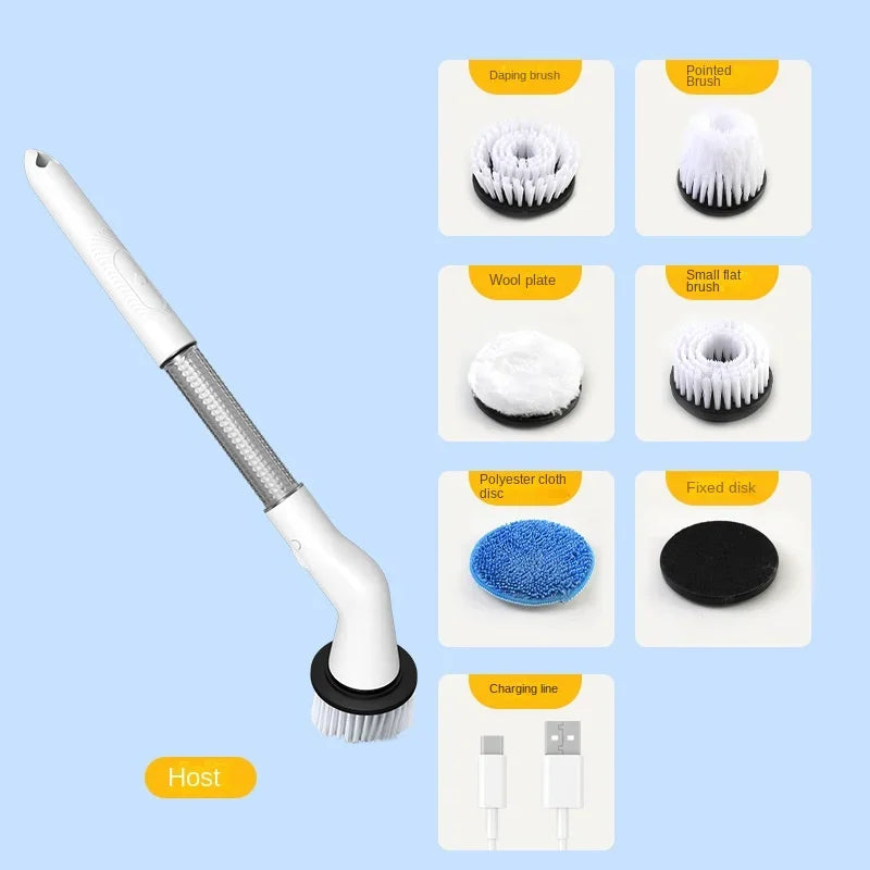 Brosse Électrique de Nettoyage 5-en-1 – Rechargeable & Sans Fil