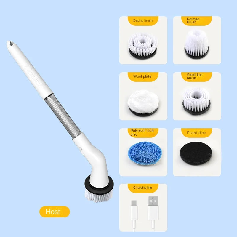 Brosse Électrique de Nettoyage 5-en-1 – Rechargeable & Sans Fil