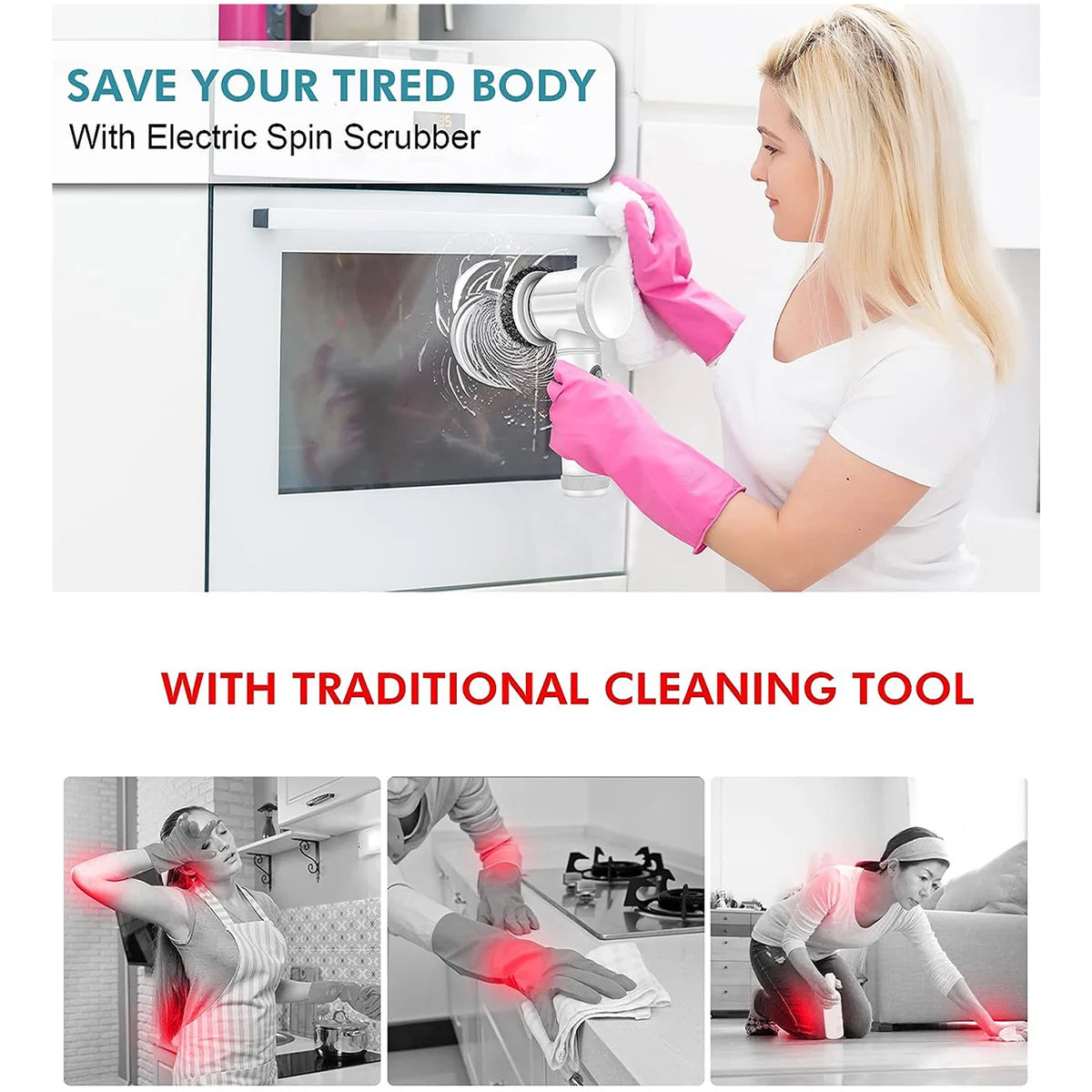 Kit de Rechange – 5 Têtes pour Brosse Électrique de Nettoyage