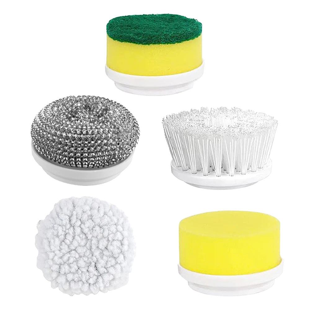 Kit de Rechange – 5 Têtes pour Brosse Électrique de Nettoyage